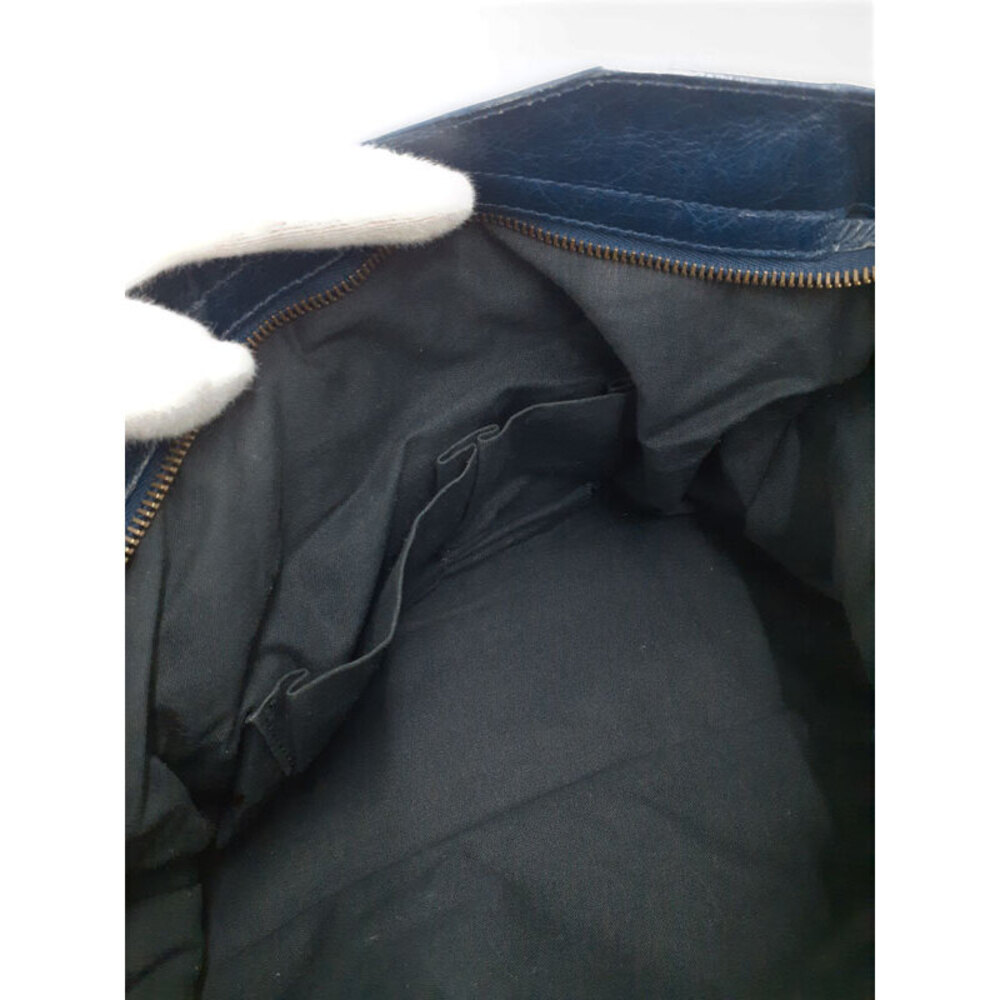Balenciaga The City Leather Shoulder Bag Blue - Picture 4 of 9